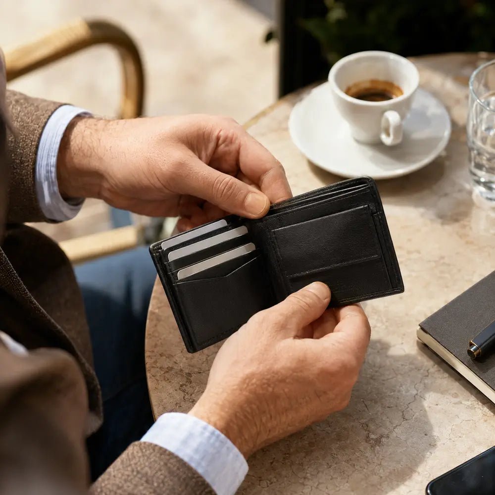 Men’s Italian Leather Wallets - Leather Italiano