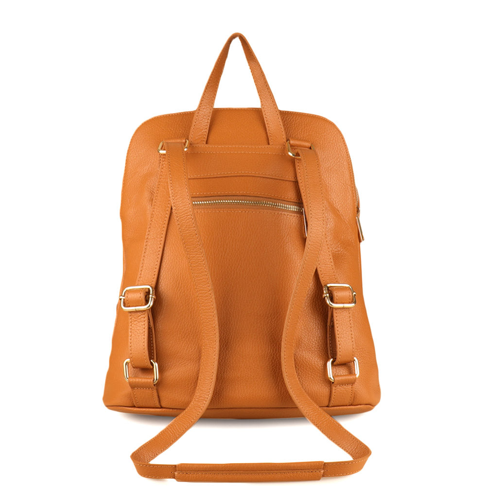 Small Leather Backpack Italian Crafted | Ghita - Leather Italiano