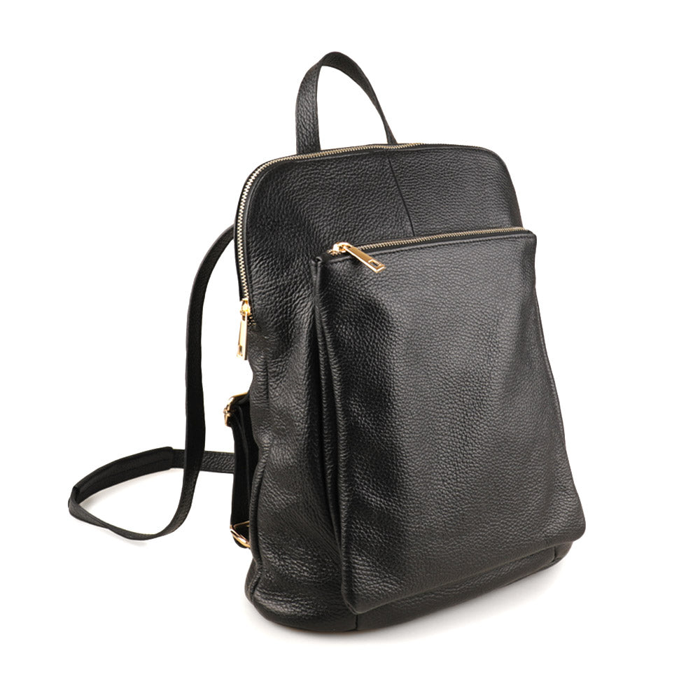 Small Leather Backpack Italian Crafted | Ghita - Leather Italiano