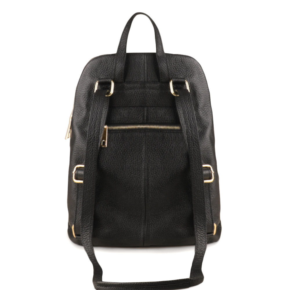 Small Leather Backpack Italian Crafted | Ghita - Leather Italiano