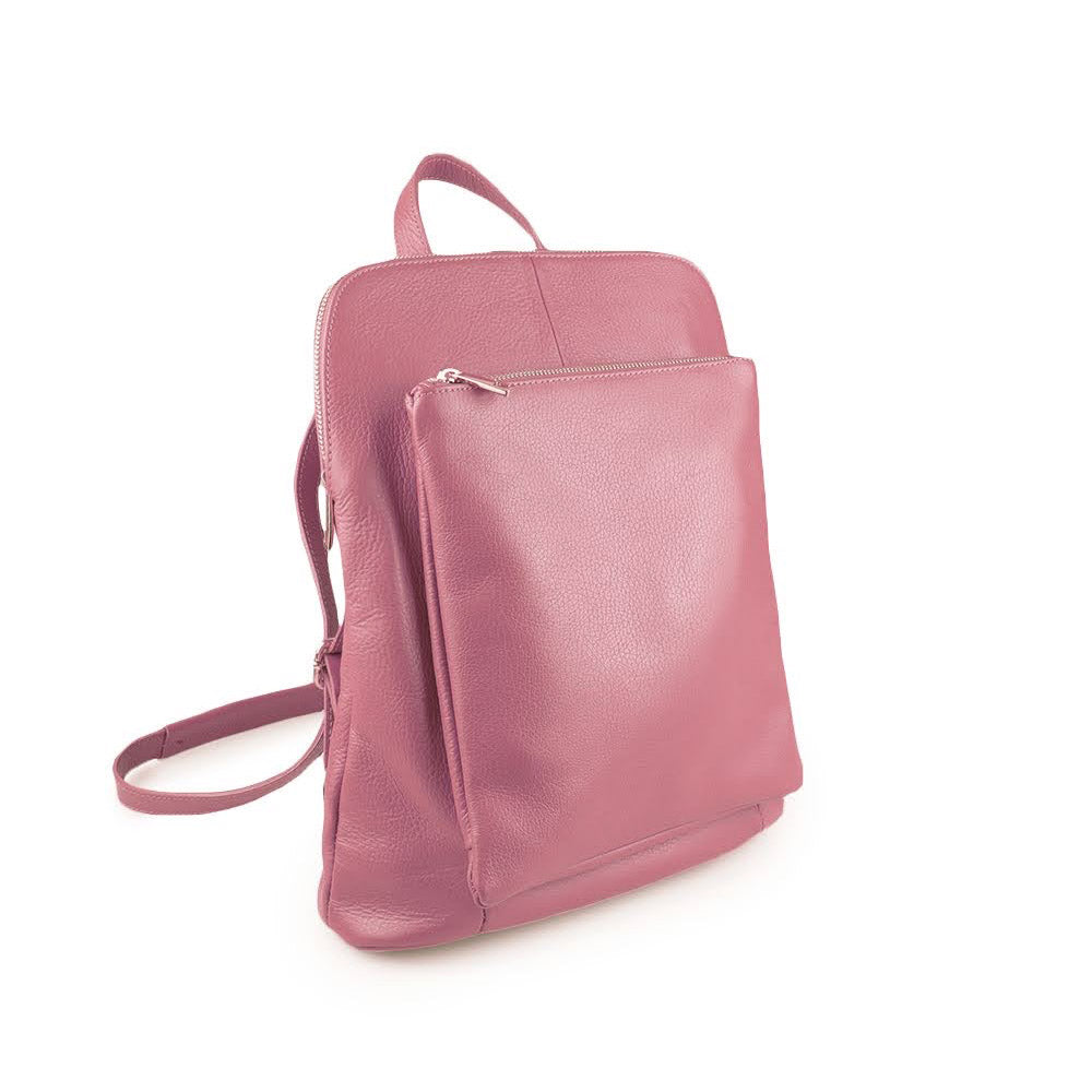 Ghita Italian Leather Backpack – Handmade Elegance with Spacious Practicality