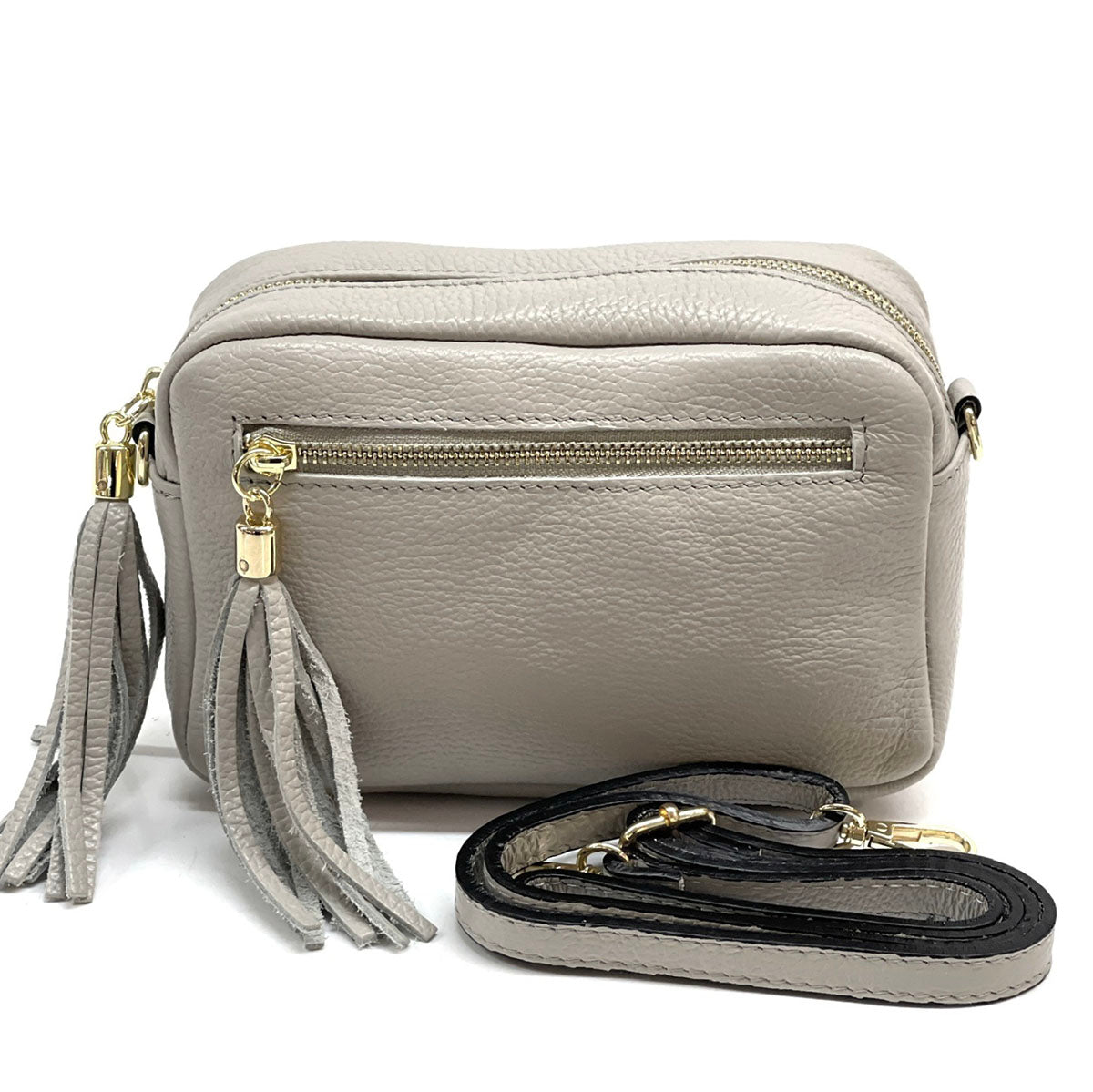 Solea Italian Leather Tassel Clutch & Crossbody Bag