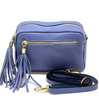 Solea Italian Leather Tassel Clutch & Crossbody Bag