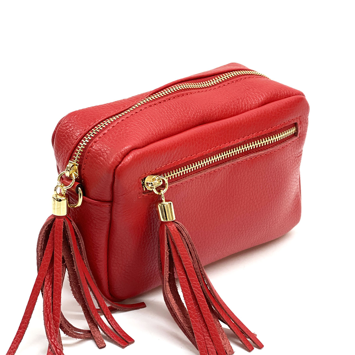 Solea Italian Leather Tassel Clutch & Crossbody Bag