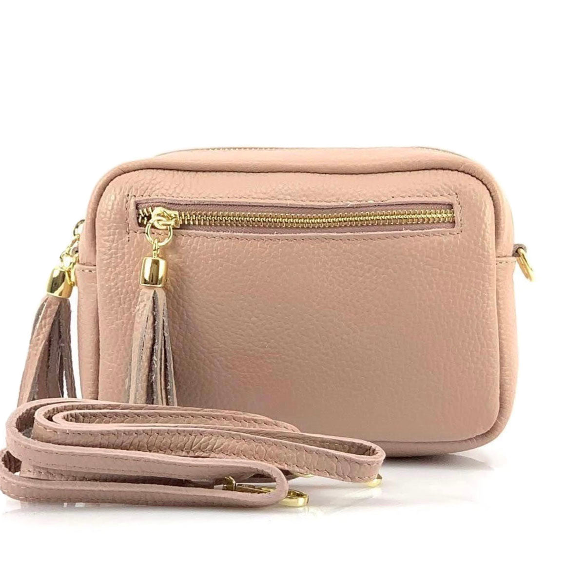 Solea Italian Leather Tassel Clutch & Crossbody Bag