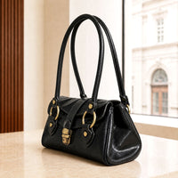 Tosca Hand-Dyed Italian Leather Baguette Bag