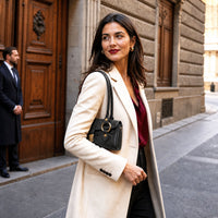Tosca Hand-Dyed Italian Leather Baguette Bag