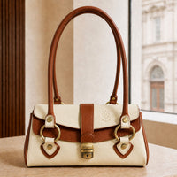 Tosca Hand-Dyed Italian Leather Baguette Bag