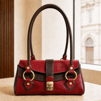 Tosca Hand-Dyed Italian Leather Baguette Bag