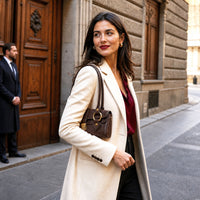 Tosca Hand-Dyed Italian Leather Baguette Bag