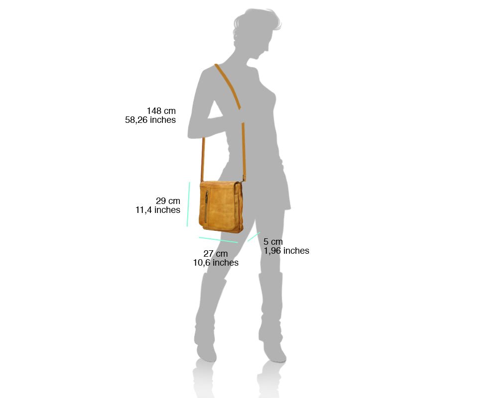 Igor Messenger Flap leather bag-4