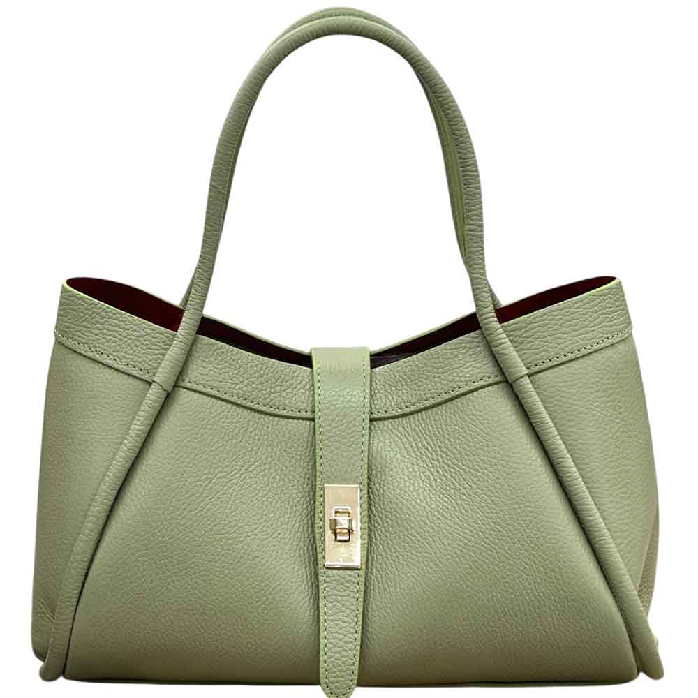 Ottilia Grande Cow Leather Shoulder Bag - Leather Italiano