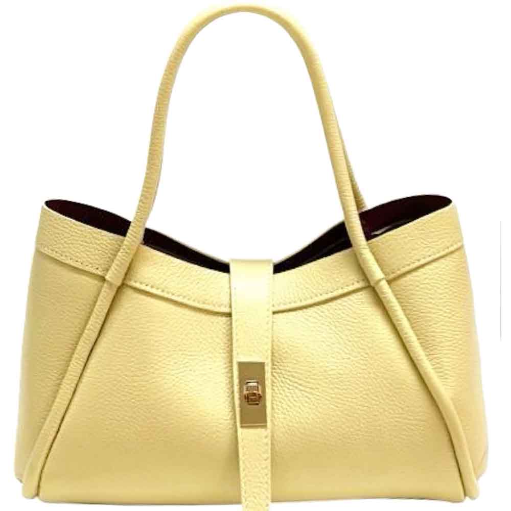 Ottilia Grande Cow Leather Shoulder Bag - Leather Italiano