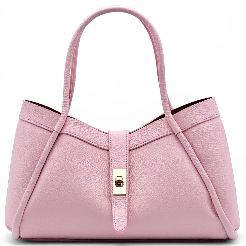 Ottilia Grande Cow Leather Shoulder Bag - Leather Italiano