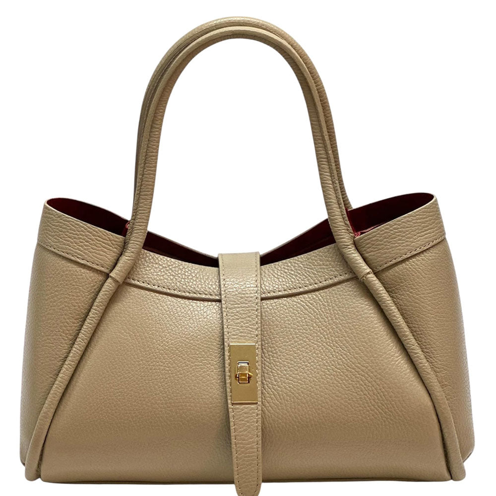 Ottilia Grande Cow Leather Shoulder Bag - Leather Italiano