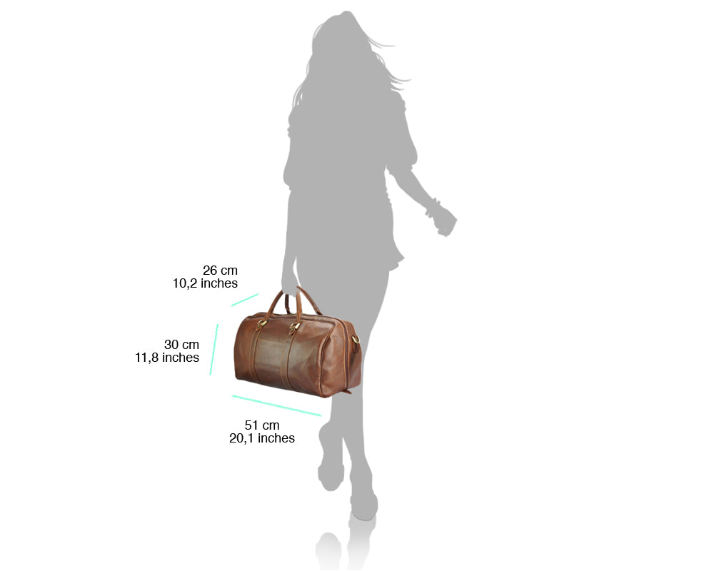 Gosto Italian Leather Travel Bag
