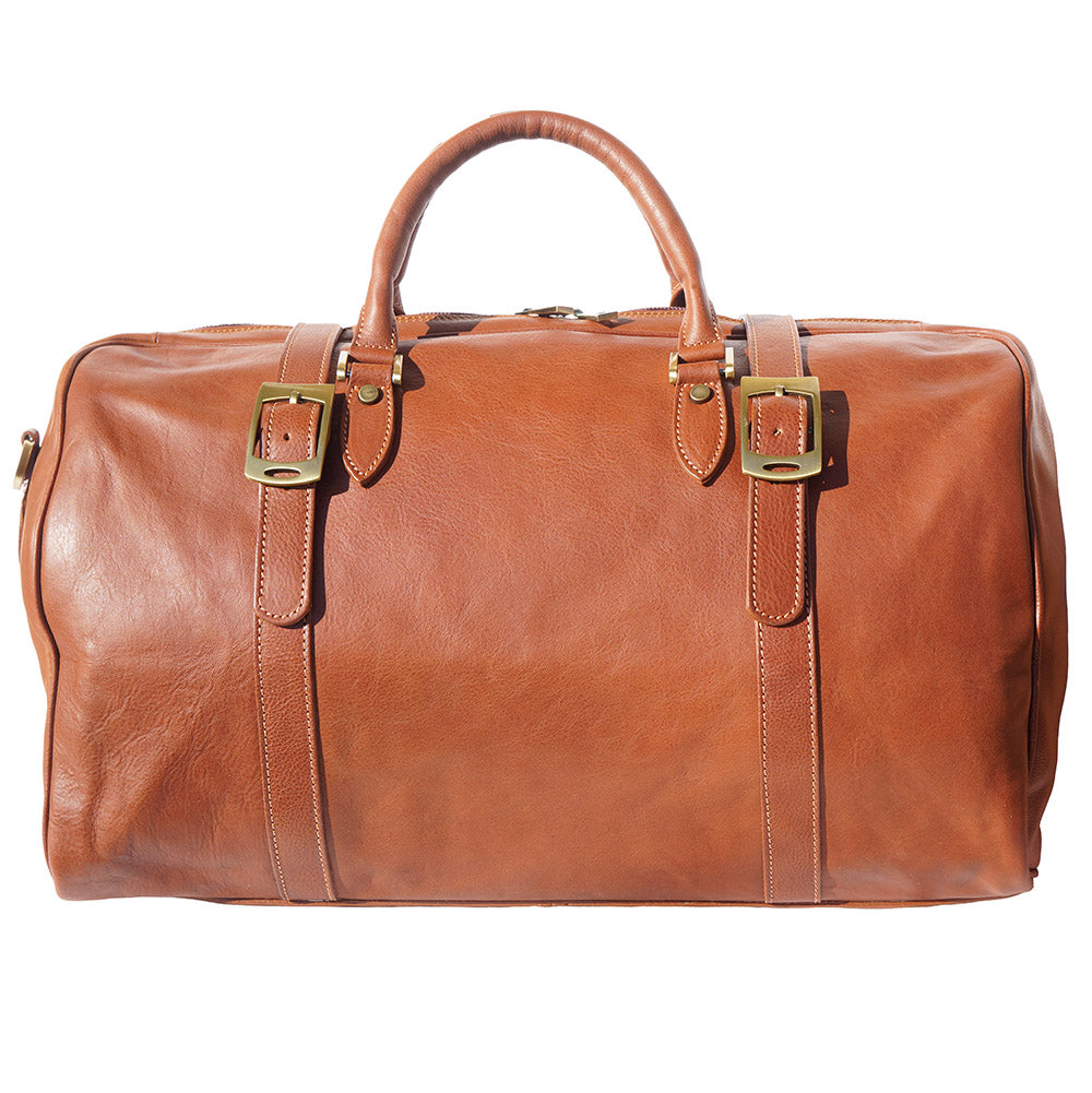 Fortunato Italian Leather Travel Bag - Handmade in Florence