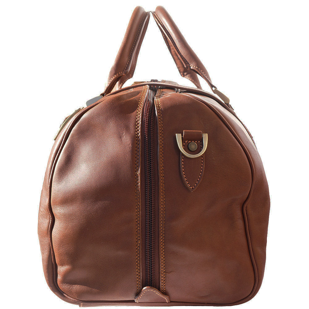 Fortunato Italian Leather Travel Bag - Handmade in Florence