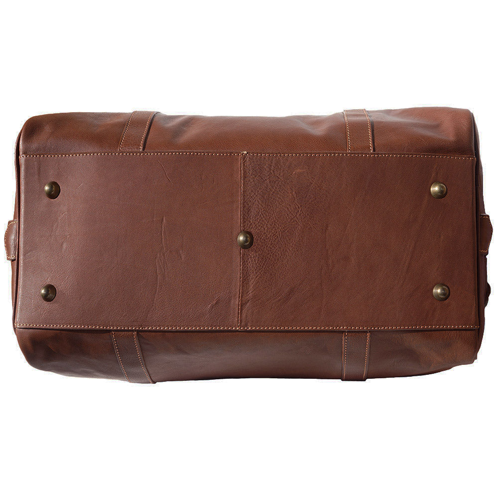 Fortunato Italian Leather Travel Bag - Handmade in Florence