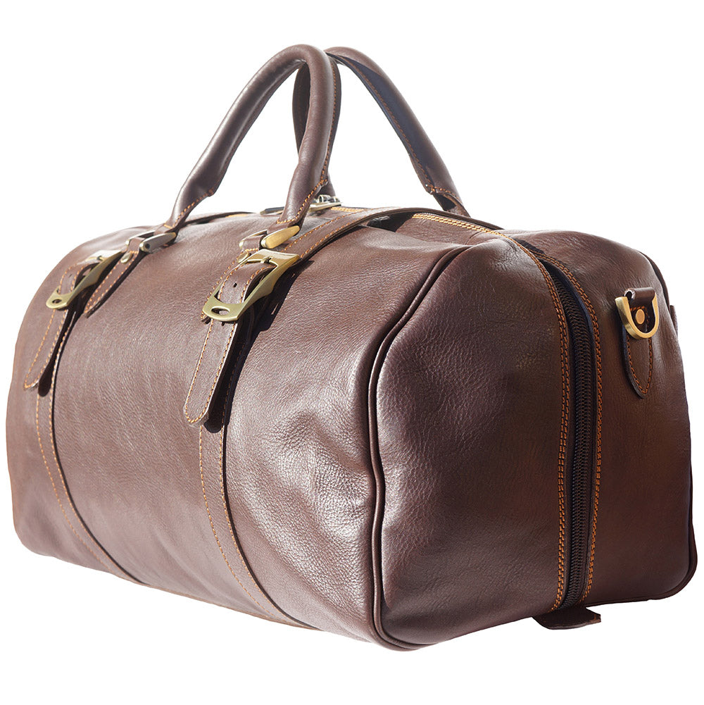 Fortunato Italian Leather Travel Bag - Handmade in Florence