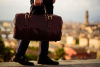 Fortunato Italian Leather Travel Bag - Handmade in Florence