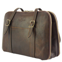 Iéna Shoulder tote in natural cowhide trim-15