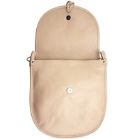 Elisa Italian Calfskin Leather Shoulder Bag – Elegant Tassel Detail & Versatile Strap