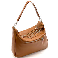 Assunta Leather Shoulder Bag - Leather Italiano