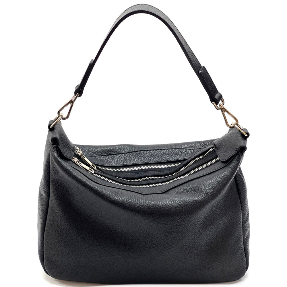 Assunta Leather Shoulder Bag - Leather Italiano