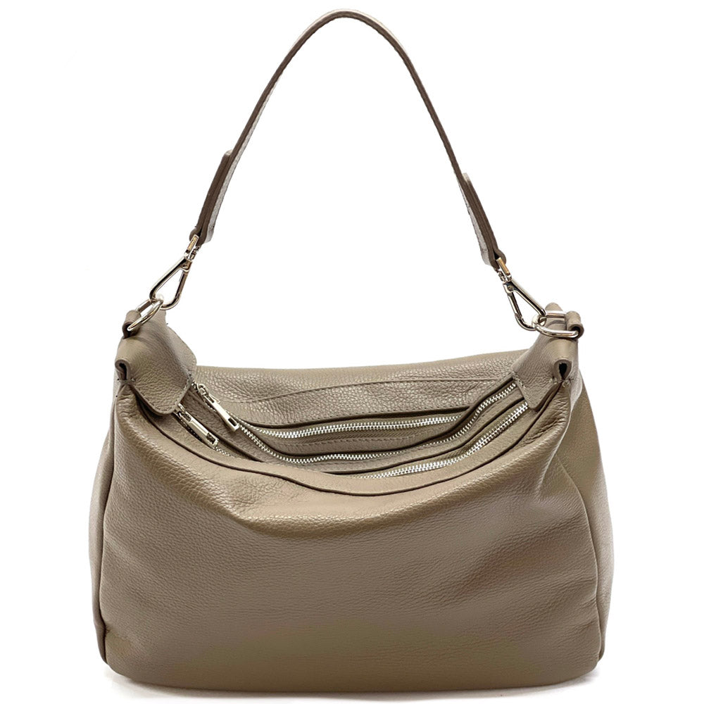 Assunta Leather Shoulder Bag - Leather Italiano