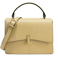 Flaminia Structured Italian Cow Leather Handbag - Leather Italiano