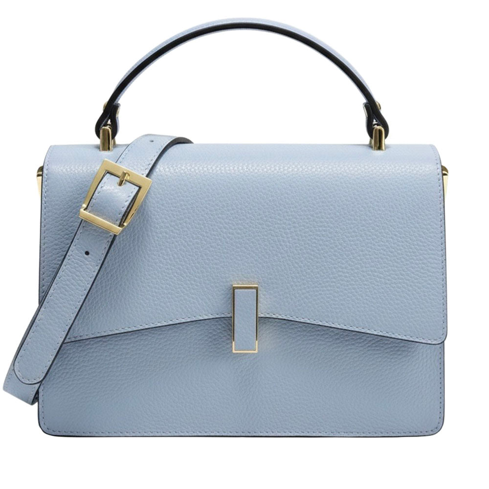 Flaminia Structured Italian Cow Leather Handbag - Leather Italiano