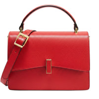 Flaminia Structured Italian Cow Leather Handbag - Leather Italiano