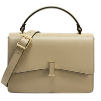 Flaminia Structured Italian Cow Leather Handbag - Leather Italiano