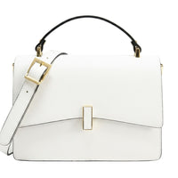 Flaminia Structured Italian Cow Leather Handbag - Leather Italiano