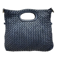 Calista Convertible Woven Italian Leather Bag