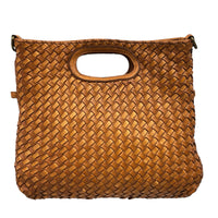 Calista Convertible Woven Italian Leather Bag