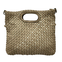 Calista Convertible Woven Italian Leather Bag