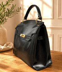 Adelasia Hand-Dyed Italian Leather Top Handle Bag - Leather Italiano