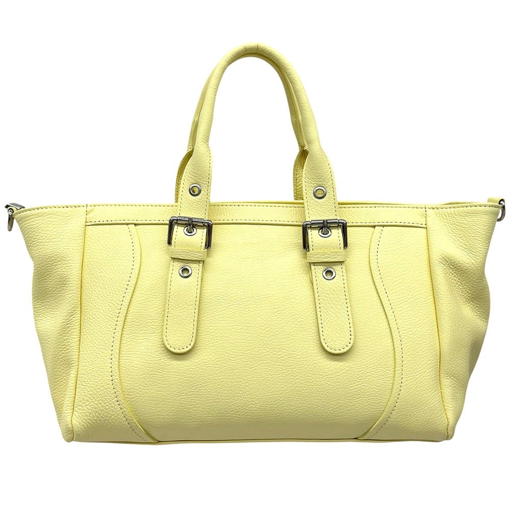 Adelvira Large Italian Cow Leather Tote Bag - Leather Italiano