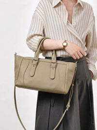 Adelvira Large Italian Cow Leather Tote Bag - Leather Italiano