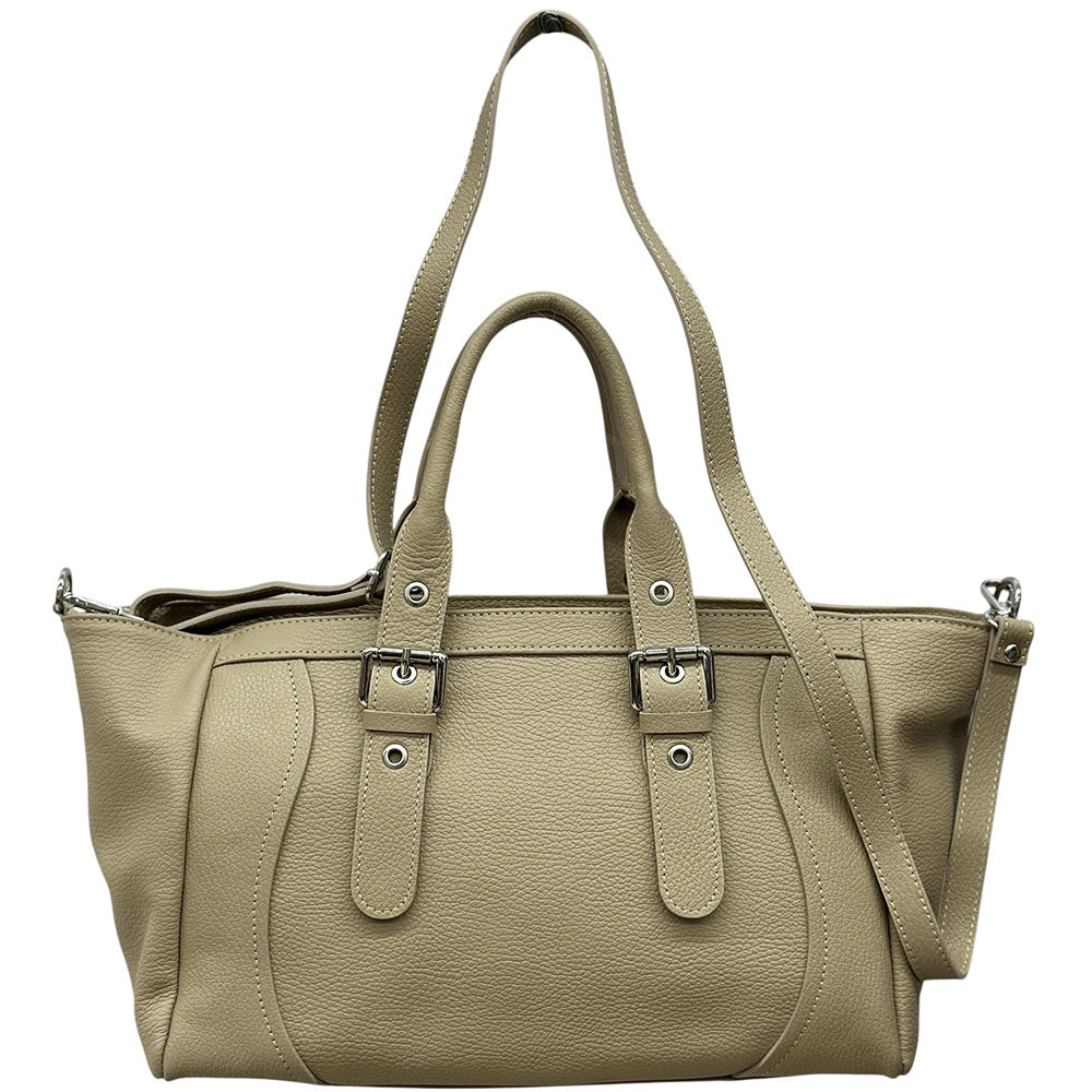 Adelvira Large Italian Cow Leather Tote Bag - Leather Italiano