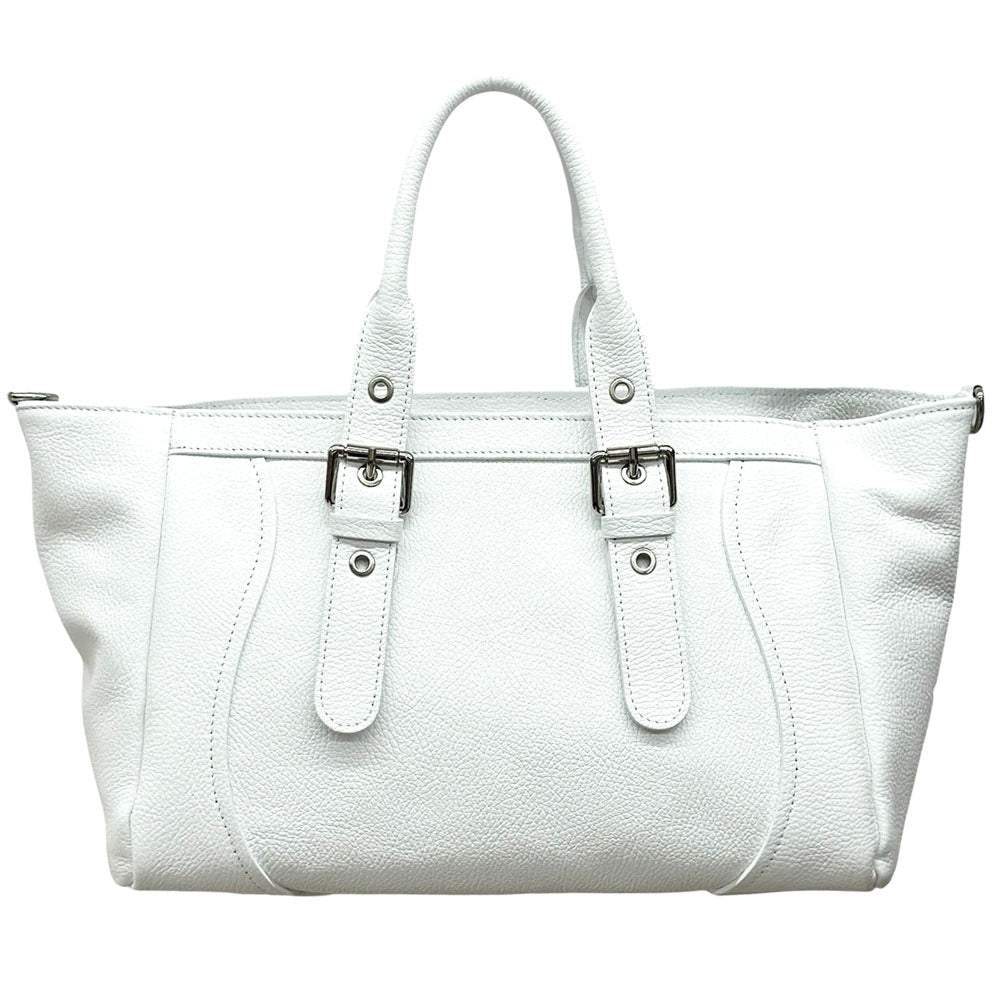 Adelvira Large Italian Cow Leather Tote Bag - Leather Italiano