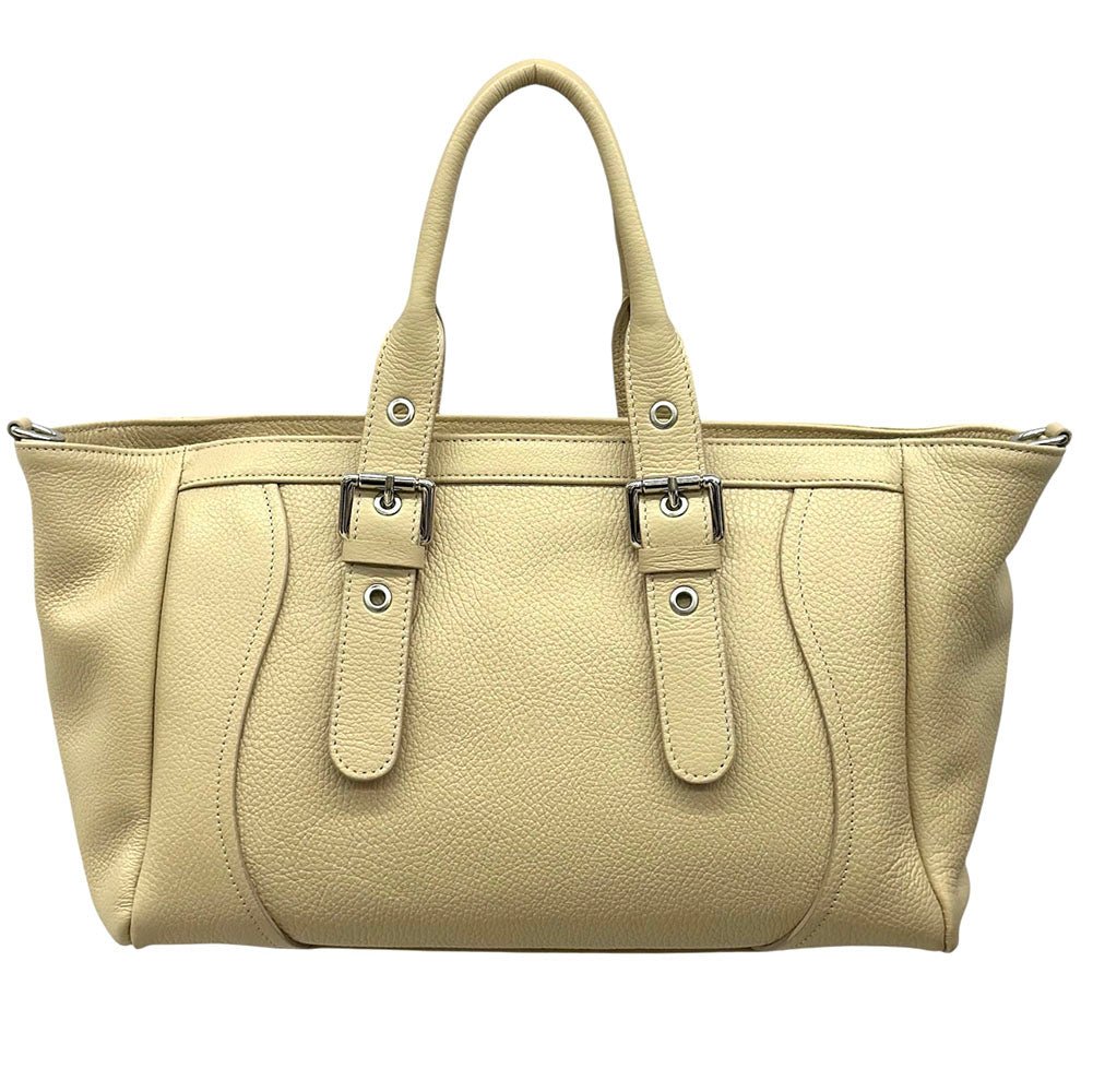 Adelvira Large Italian Cow Leather Tote Bag - Leather Italiano