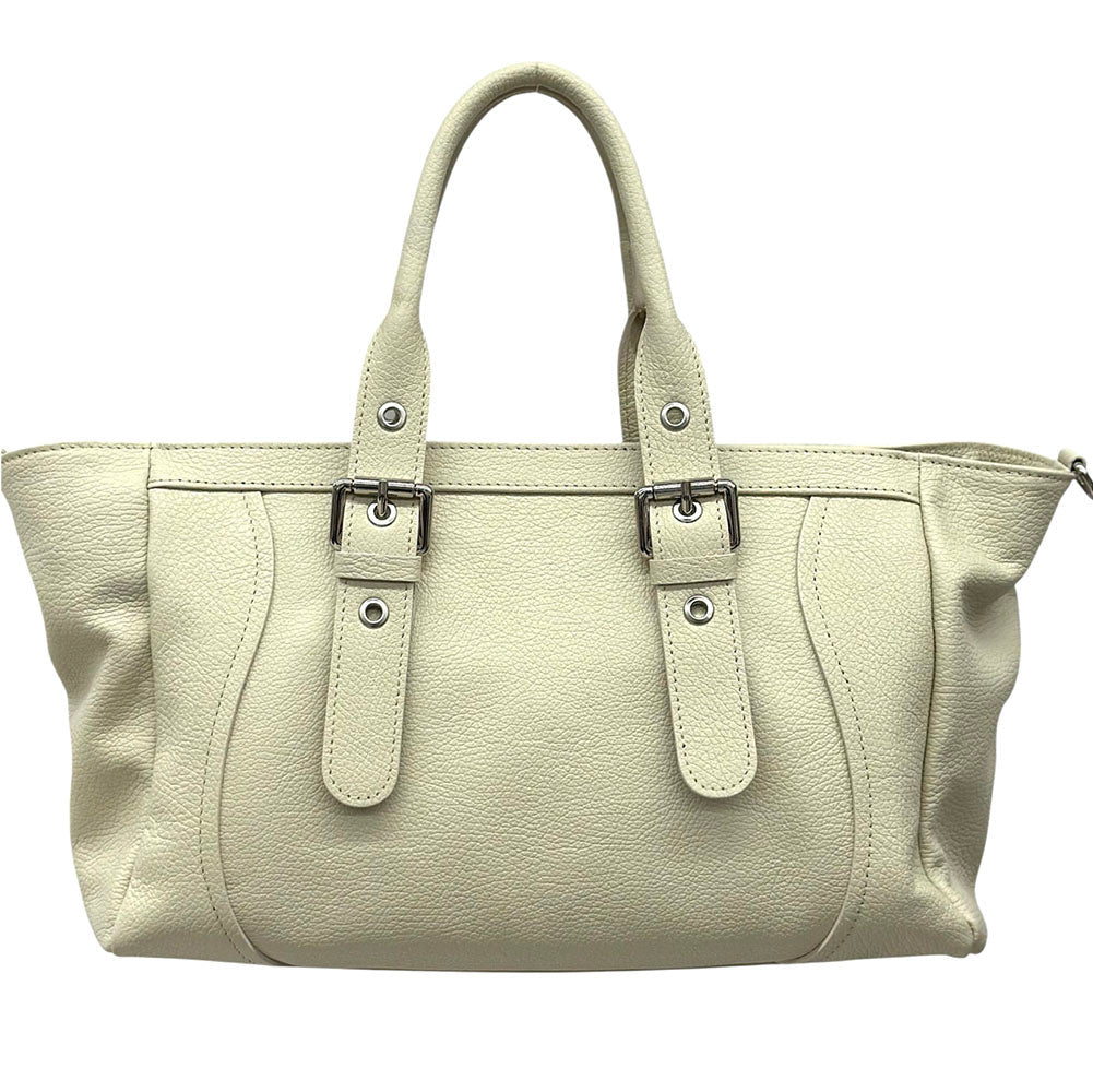 Adelvira Large Italian Cow Leather Tote Bag - Leather Italiano