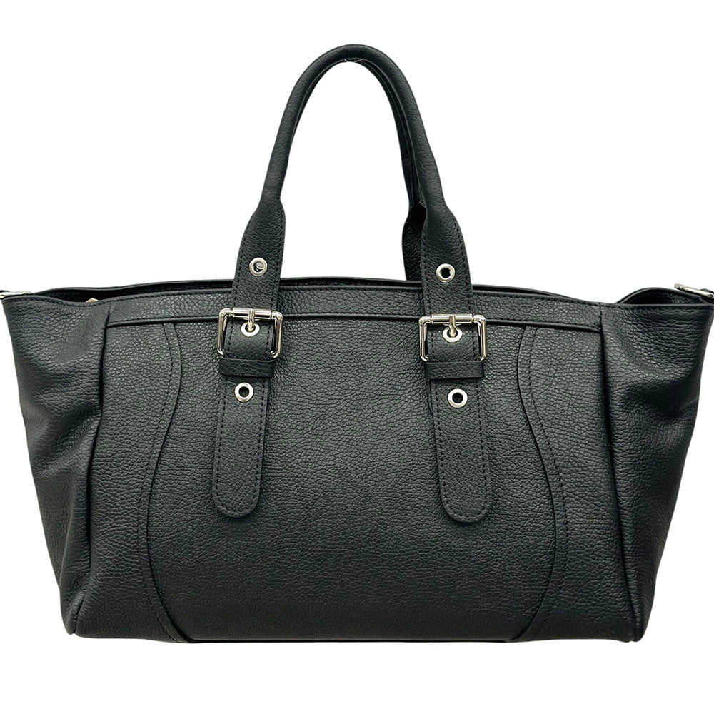 Adelvira Large Italian Cow Leather Tote Bag - Leather Italiano