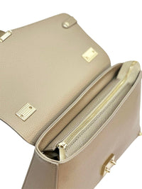Adriana Italian Leather Structured Handbag - Leather Italiano