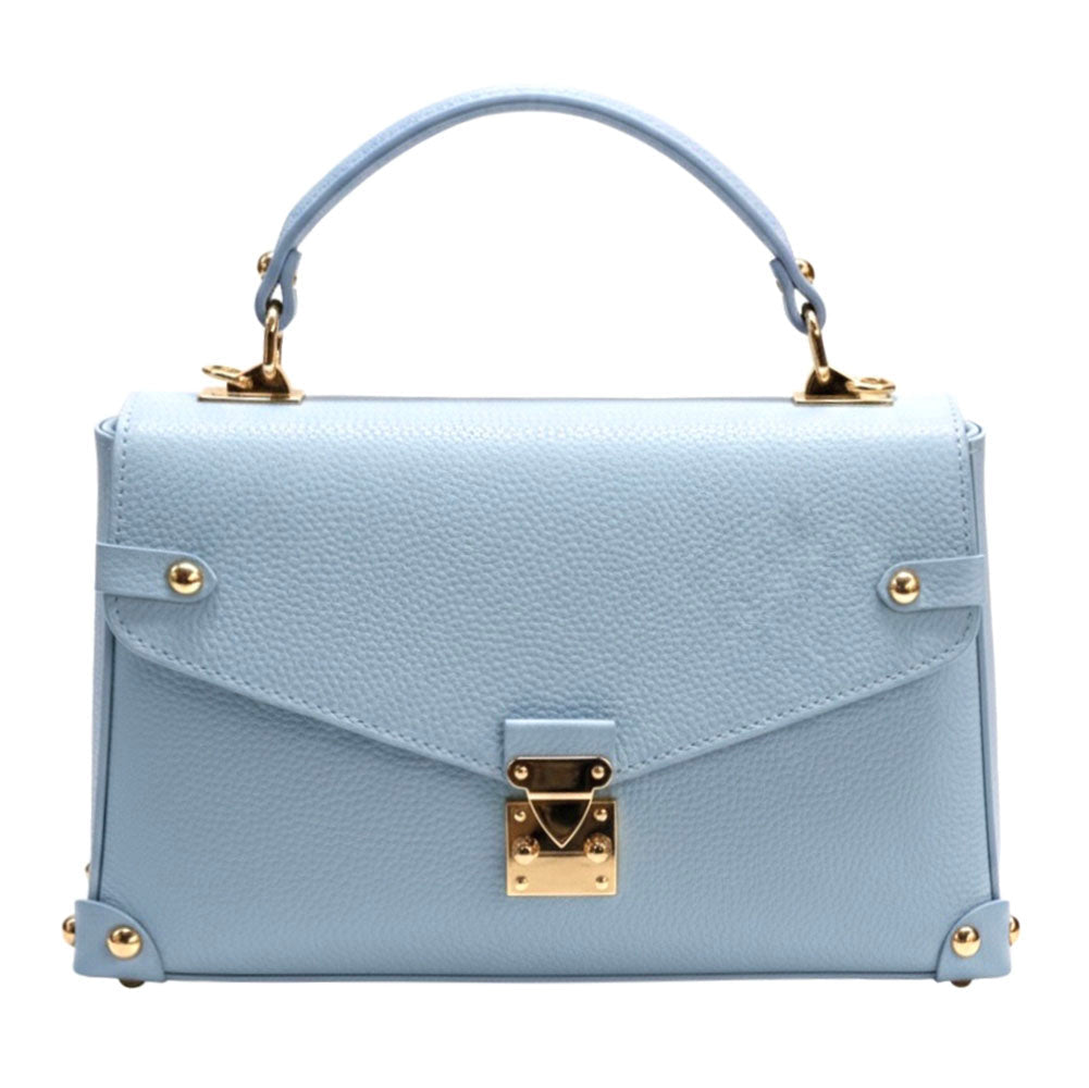 Adriana Italian Leather Structured Handbag - Leather Italiano