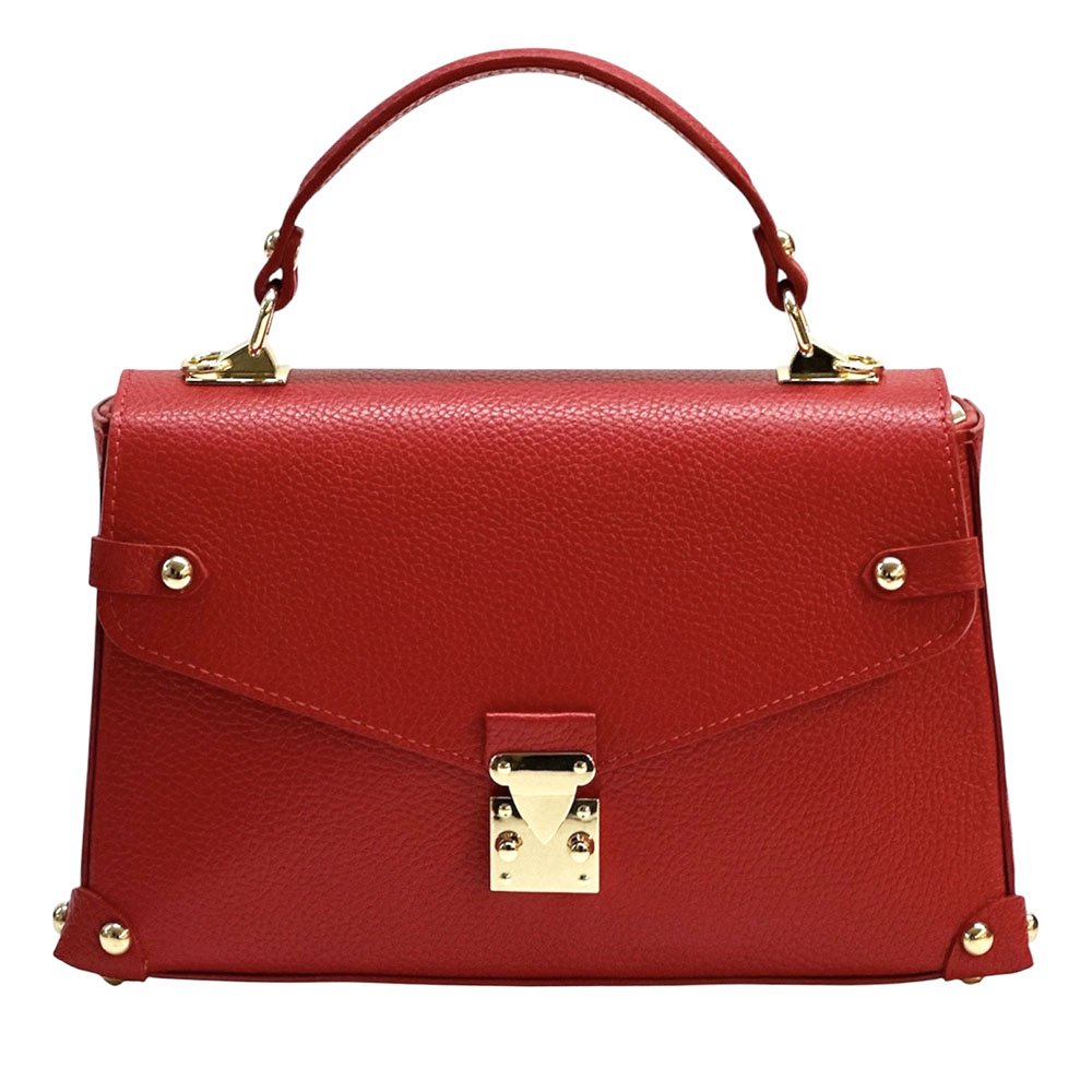 Adriana Italian Leather Structured Handbag - Leather Italiano