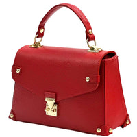 Adriana Italian Leather Structured Handbag - Leather Italiano